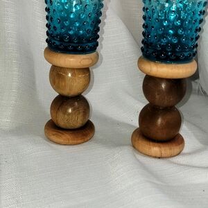 Oregon Myrtlewood Candleholders
